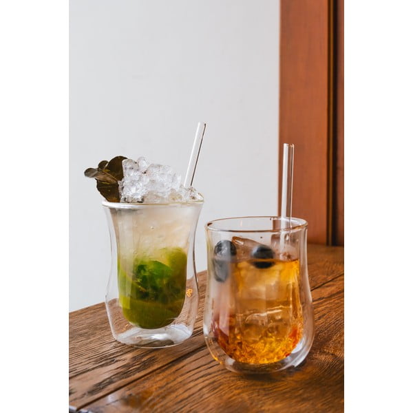 6 klaasist joogipillide komplekt, pikkus 15 cm - Vialli Design-image-1