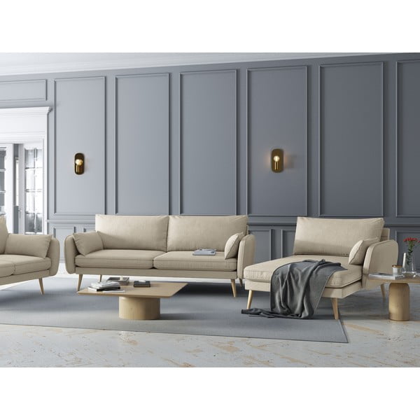 Beež lounge tool , paremas nurgas Lento - Kooko Home-image-1