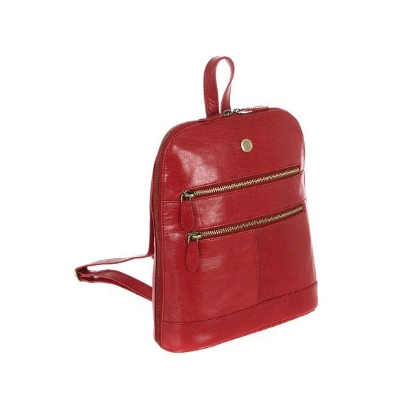 Kožený batoh Florence Cranberry-image-2