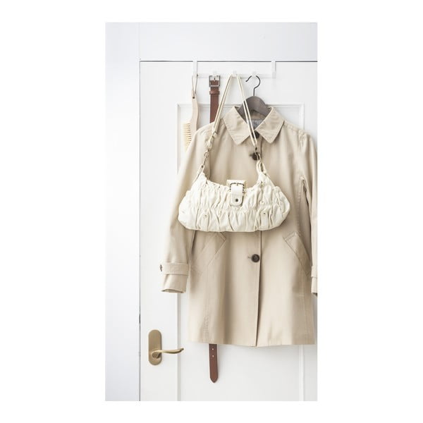 Valge metallist uksele riputatav nagi 30 cm Tower - YAMAZAKI-image-1