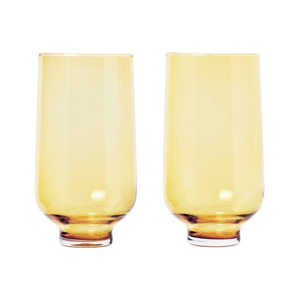 2 kollase Flow klaasi komplekt, 400 ml - Blomus-image-2