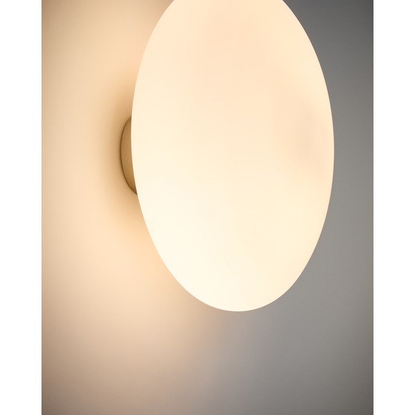 Valge/hõbedane seinalamp ø 26 cm Bamila - Kave Home-image-3