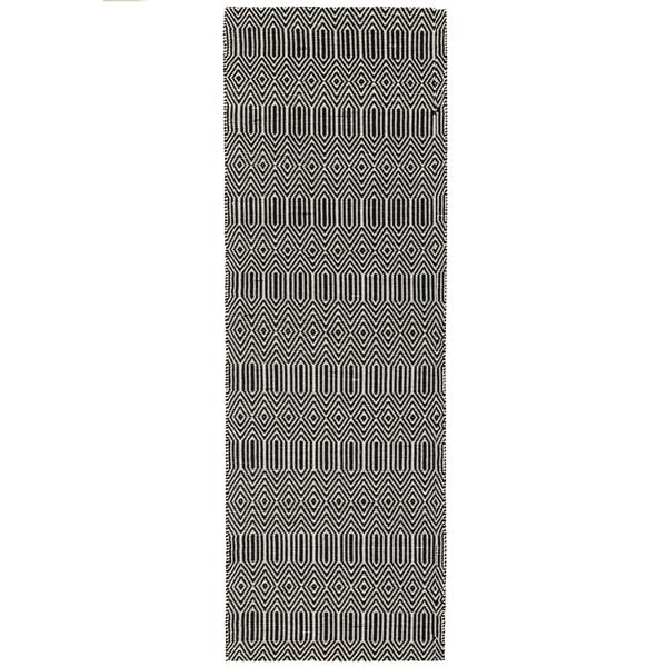 Must villane vaibajooksja 66x200 cm Sloan - Asiatic Carpets