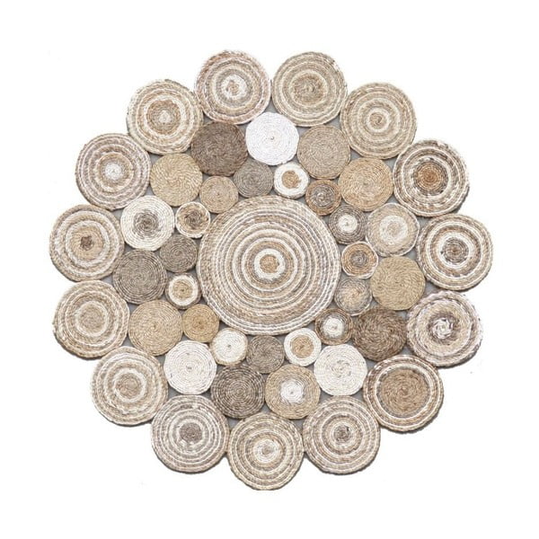 Jutový kruhový koberec Eco Rugs Elsa, Ø 120 cm