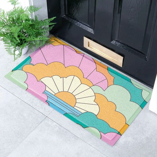 Matt taaskasutatud plastist 40x70 cm Elizabeth Olwen - Artsy Doormats-image-2