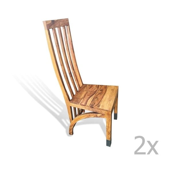 Sada 2 židlí z palisandru Sob Margao