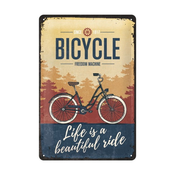 Seina dekoratiivne märk Bicycle - Postershop