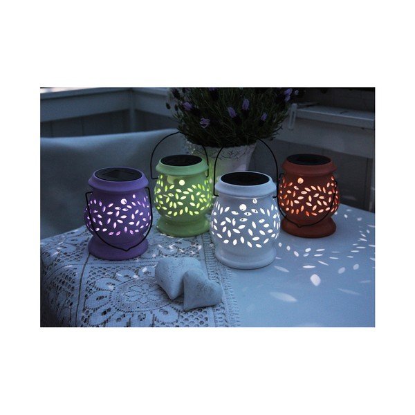 Lucerna Solar Energy Clay Lantern Green-image-1