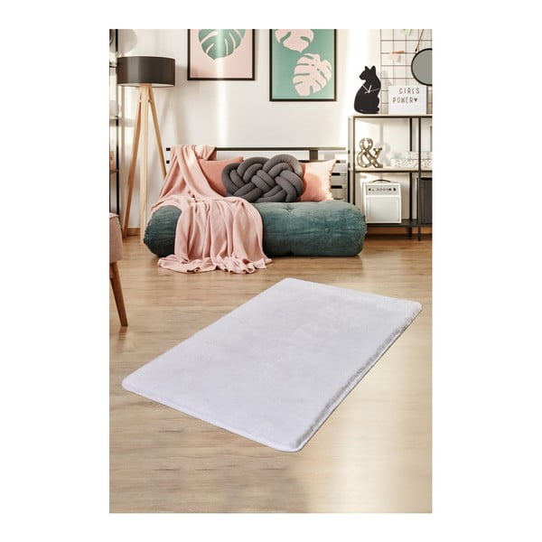 Bílý koberec Milano, 140 x 80 cm