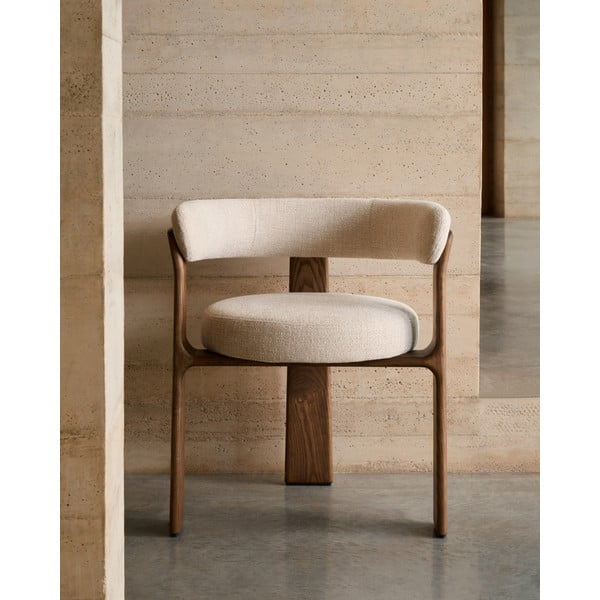 Pruun-beež tuhkpuidust söögitool Granite - Kave Home-image-1