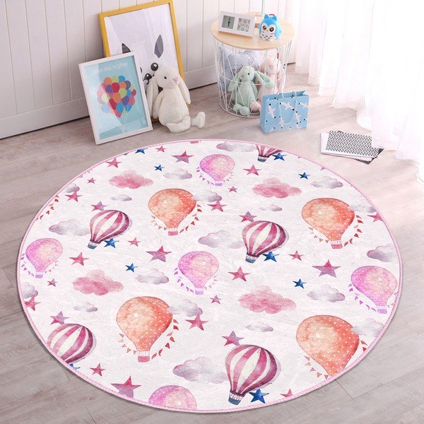 Roosa laste vaip ø 120 cm Comfort - Mila Home-image-3