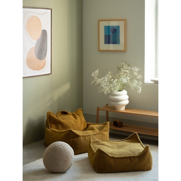 Pruun bukleekangast laste kott-tool Chair - Wigiwama-image-3