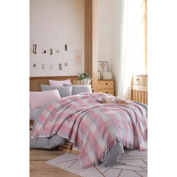 Roosa voodikate 180x220 cm Warm Soft - Mijolnir-image-3