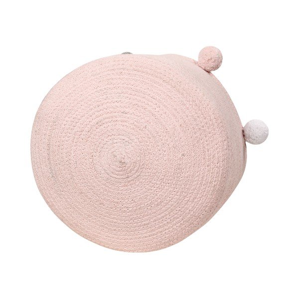 Heleroosa riidest laste mänguasjakorv ø 30x30 cm Bubbly - Lorena Canals-image-4