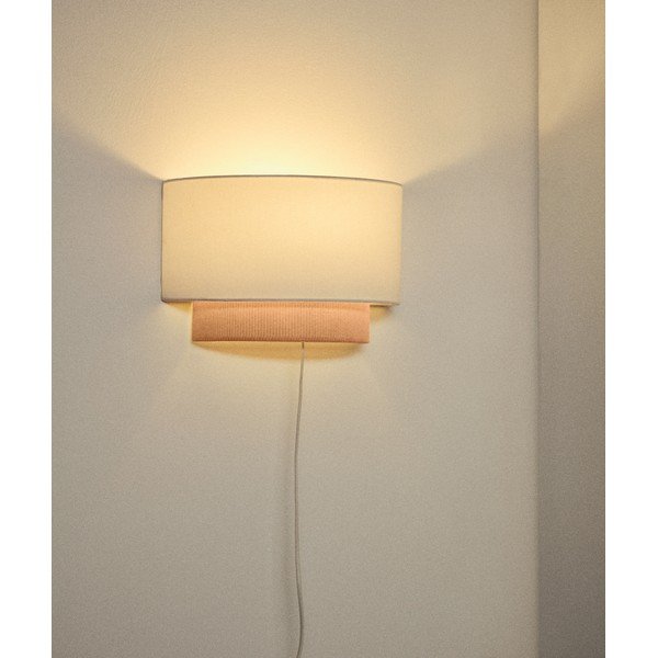 Beež lastelamp tekstiilist varjuga Bianella - Kave Home-image-1