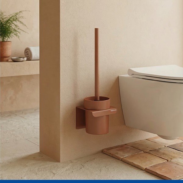 Pruun plastmassist WC-hari ilma puurimiseta Turbo-loc Lizan - Wenko-image-1