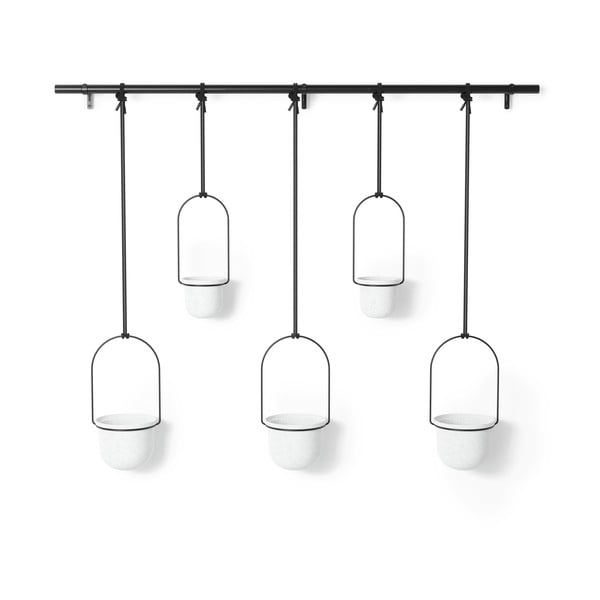 Plastikust lillepoti katted 5tk komplektis maitsetaimedele/riputamiseks ø 7,5 cm Triflora – Umbra