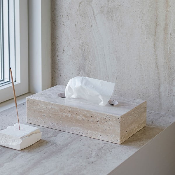 Kivist salvrätikute karp Travertine - Mette Ditmer Denmark-image-1