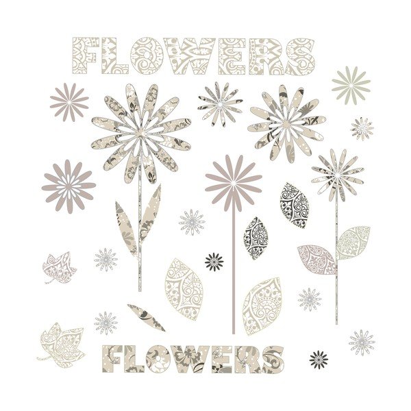 Samolepka na okno Pattern Flowers-image-1