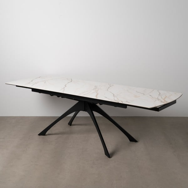 Pikendatav söögilaud marmorimitatsioonist pealispinnaga 90x180 cm Rocía - Ixia-image-2