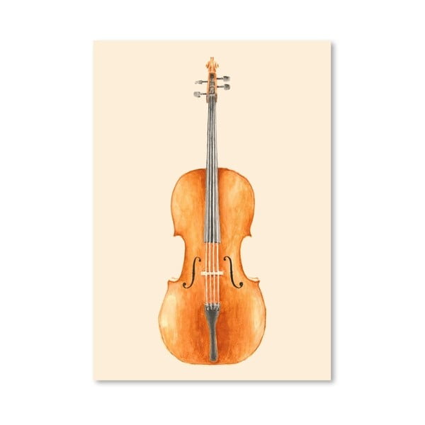 Plakát Cello od Florenta Bodart, 30x42 cm