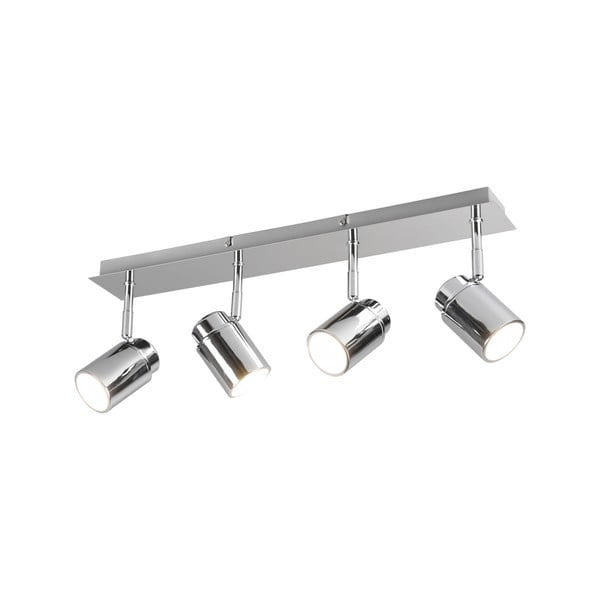 Metallvalgusti läikiv hõbedane 19x52 cm Angelo - Trio-image-3