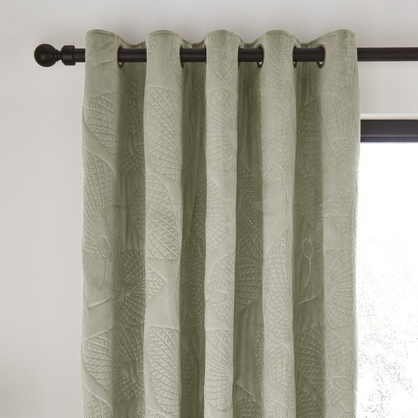 Rohelised kardinad 2 tk komplektis 229x168 cm Pinsonic - Catherine Lansfield