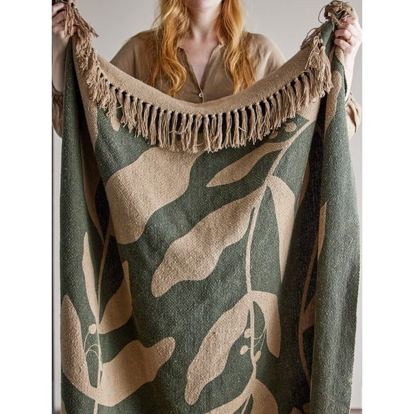 Taaskasutatud puuvillane tekk 130x160 cm Geneva - Bloomingville-image-1