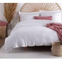 Valge Renforcé puuvillast voodipesu üheinimesevoodile 140x200 cm Como Striped - Mila Home Luxury