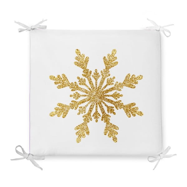 Jõulupadi puuvillase seguga istmepadi Single Snowflake, 42 x 42 cm - Minimalist Cushion Covers