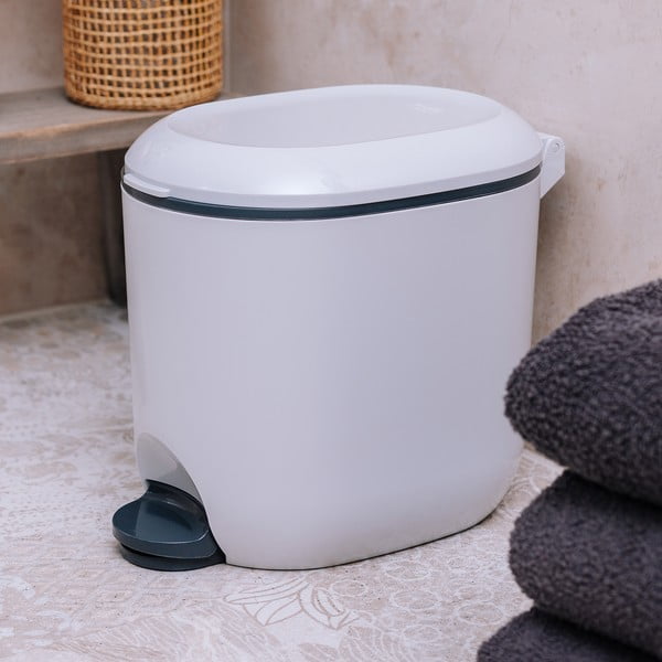 Valge plastikust prügikast 3,5 l - Addis-image-1
