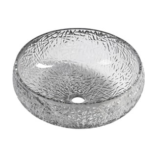 Must klaasist ümmargune valamu ø 42 cm Gaviota - Sapho
