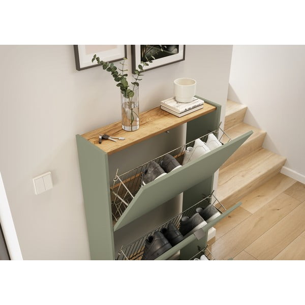 Taupe kokkupandav kingakapp 71x127x22 cm Ameca - Germania-image-1