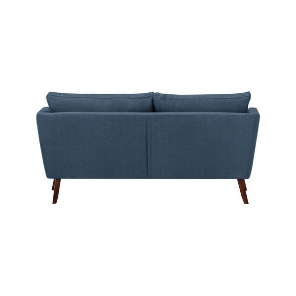 Modrá třímístná pohovka Mazzini Sofas Elena, s lenoškou na levém rohu-image-4