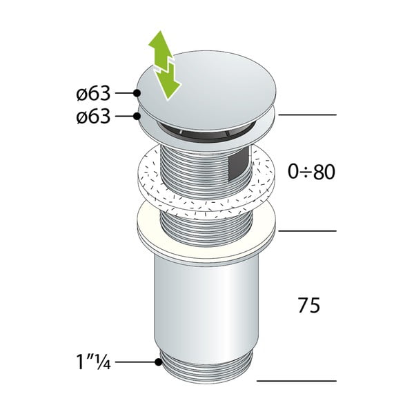 Valamu äravoolukork - Sapho-image-2