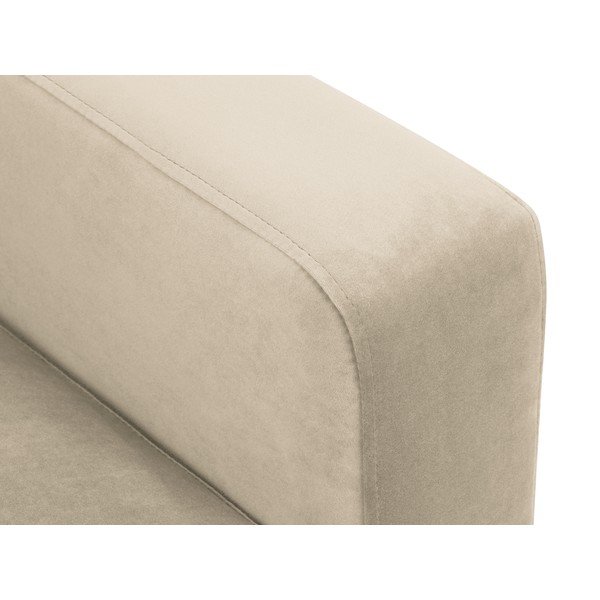 Beež sametist diivan 220 cm Harmony – Kooko Home-image-4