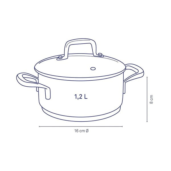 Roostevabast terasest kaanega pott, ø 16 cm Flavoria - Kela-image-2