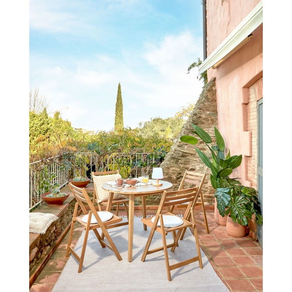 Aia söögilaud akaatsiapuidust , ø 90 cm Vilma - Kave Home-image-1