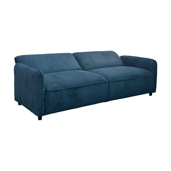 Sinine velvetist lamav/kokkupandav diivan 209 cm Alicia - Støraa-image-4