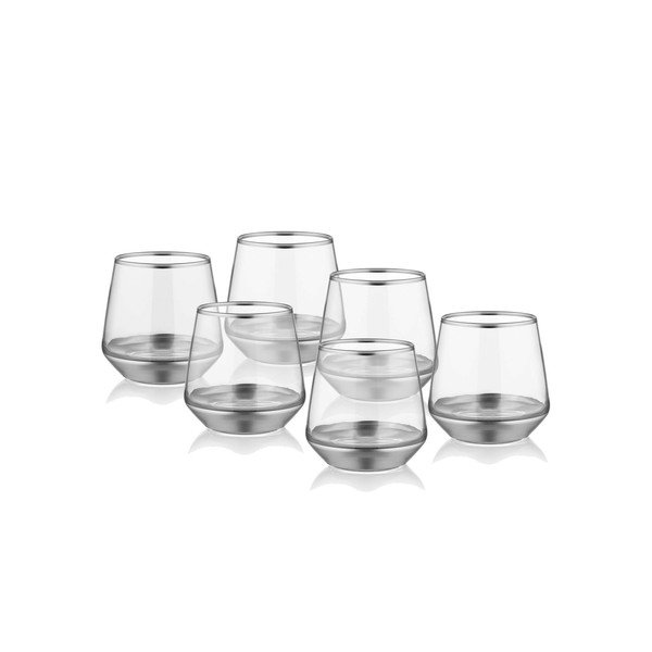 6 klaasi komplekt hõbedane, 257 ml Glam - Mia-image-1
