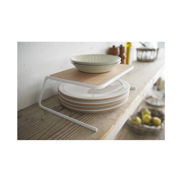 Valge puidust lisariiul 19,5x19,5 cm Tosca - YAMAZAKI-image-2