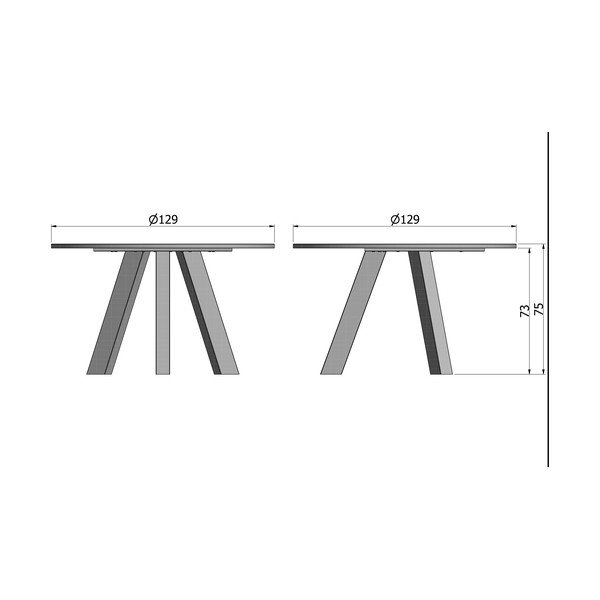 Tammepuust söögilaud, ø 129 cm Rhonda - WOOOD-image-4