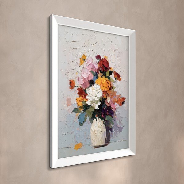 Trükitud pilt raamiga 56x75 cm White Vase - Styler-image-3