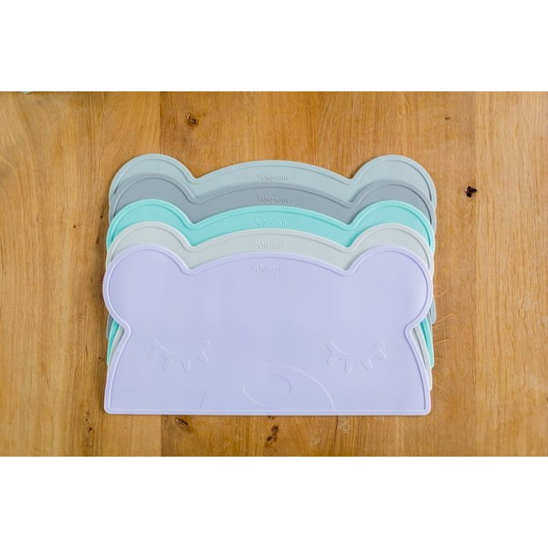 Helesinine silikoonist taldrikutaoline karu, 48 x 25 cm - Kindsgut-image-4