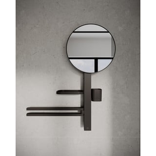 Seinapeegel riiuli ja riidepuuga ø 33 cm ALU+ – Ideal Standard