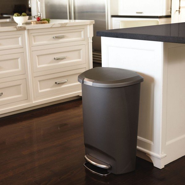 Tumehall astmeline plastikust prügikast 50 l - simplehuman-image-1