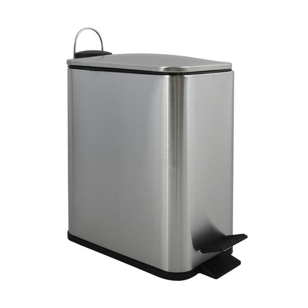 Matt hõbedane terasest prügikast 5 l Erik - Spirella