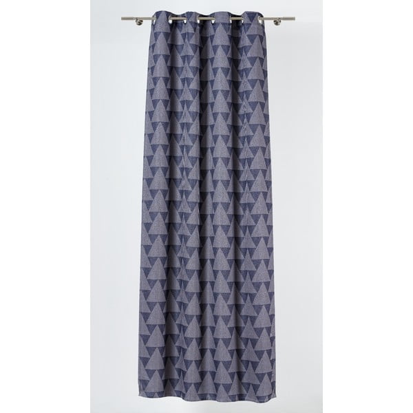 Sinihall kardin 130x260 cm Zatapa - Mendola Fabrics-image-1