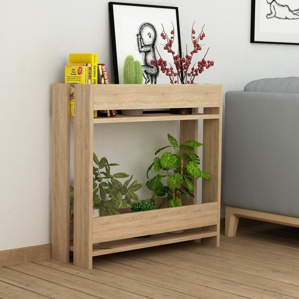 Příruční stolek v dekoru dubového dřeva Massi Oak-image-1