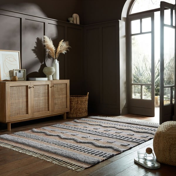 Helehall/puiduvärvi vaip 120x170 cm Medina - Flair Rugs-image-1